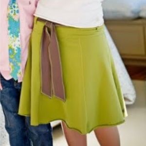 Matilda Jane Natalie Hammond Bay Green Skirt Sz Small Vintage Flare A-Line